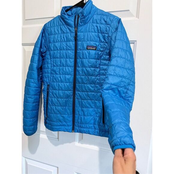 Patagonia Classic Nano Puff Quilted Bayou Blue Jacket Women's Small - Picture 14 of 15